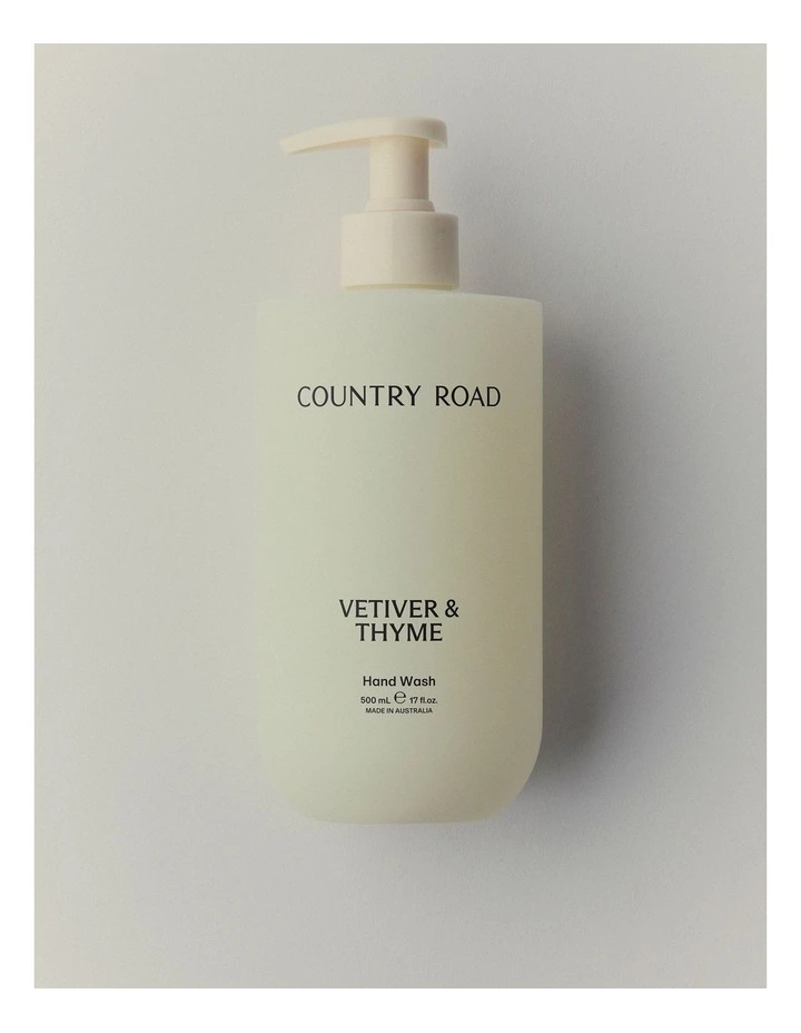 Australian Made Vetiver & Thyme Hand Wash 500ml in Vetiver And Thyme image 1