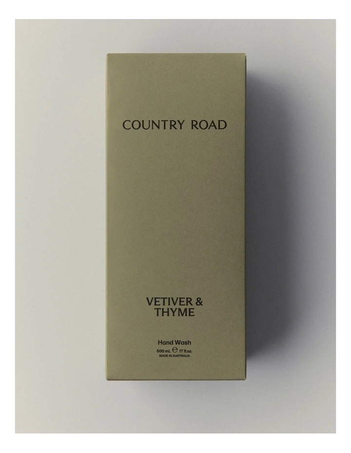 Australian Made Vetiver & Thyme Hand Wash 500ml in Vetiver And Thyme image 4