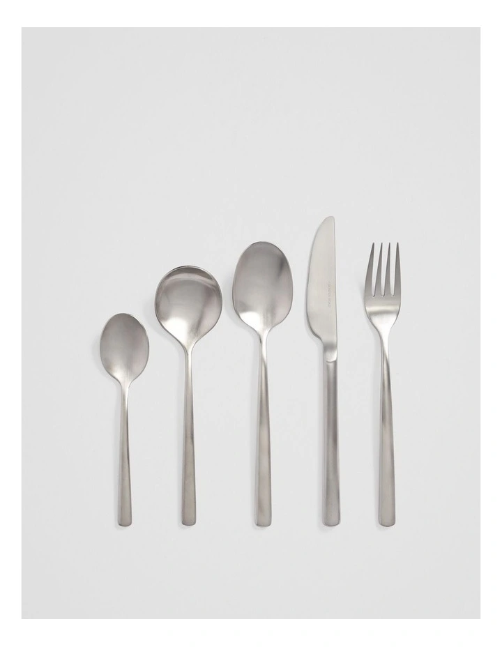 Nolan 30-piece Cutlery Set in Brushed Steel image 1