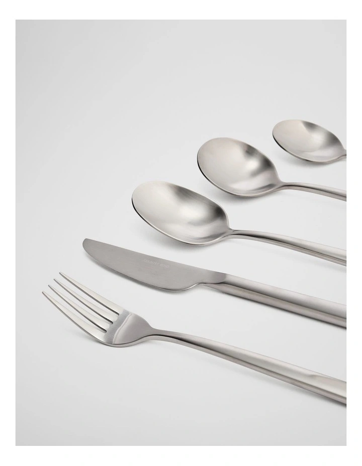 Nolan 30-piece Cutlery Set in Brushed Steel image 2