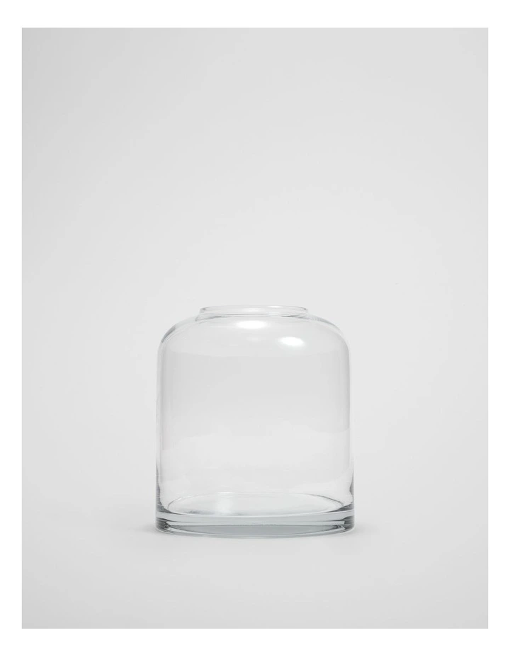 Dom Medium Glass Vase in Clear image 1