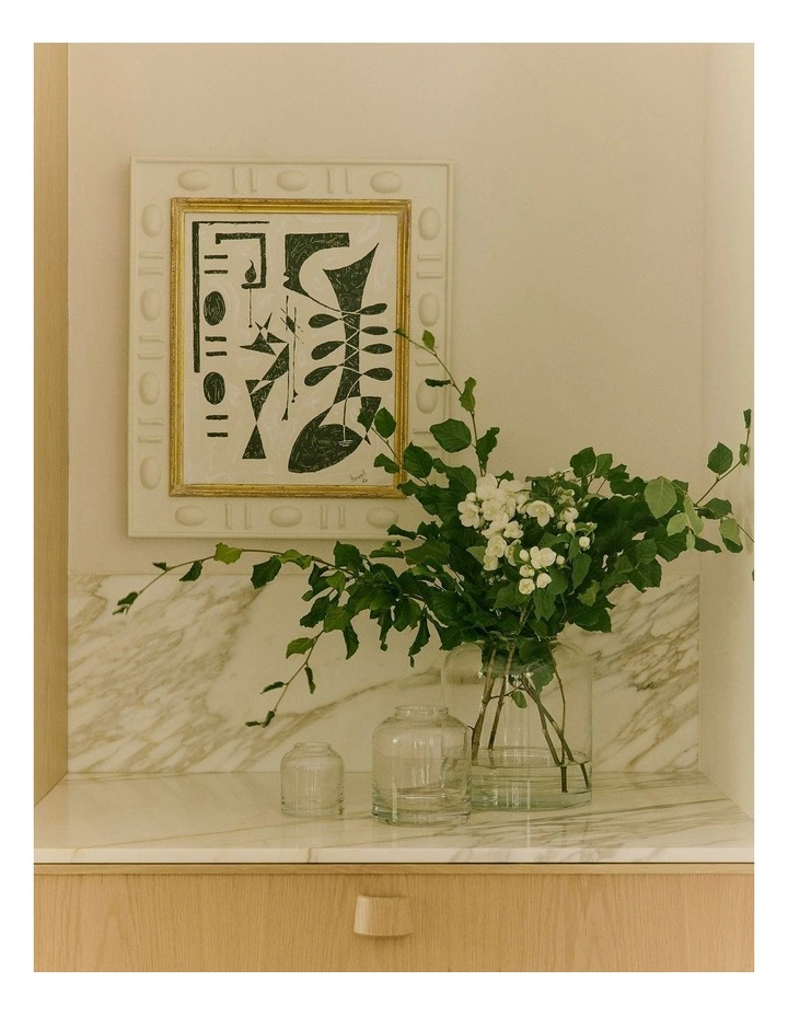 Dom Medium Glass Vase in Clear image 2