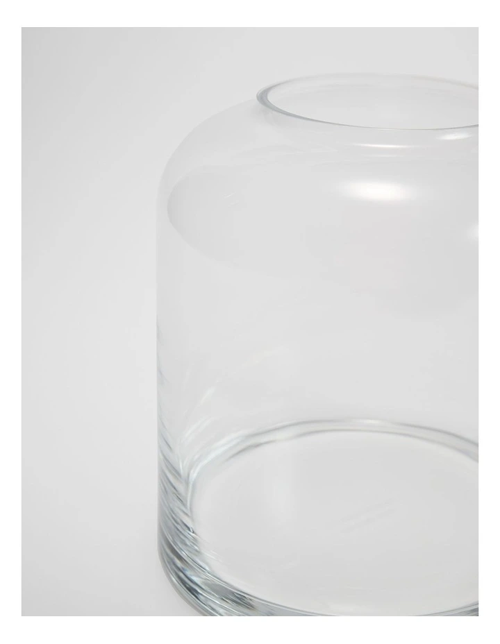 Dom Medium Glass Vase in Clear image 3