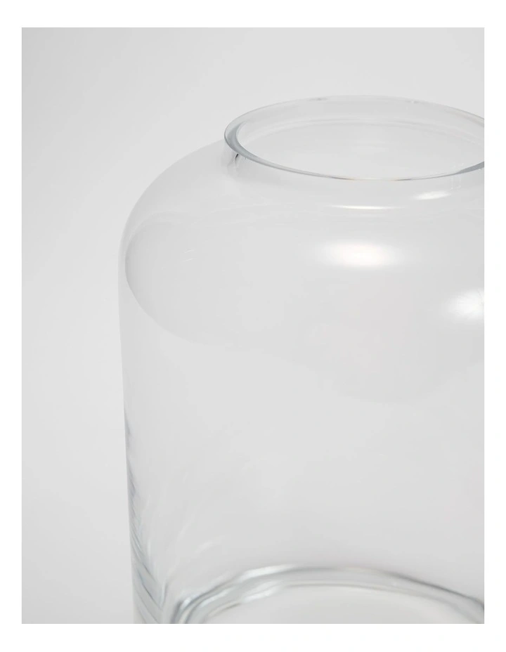 Dom Large Glass Vase in Clear image 2