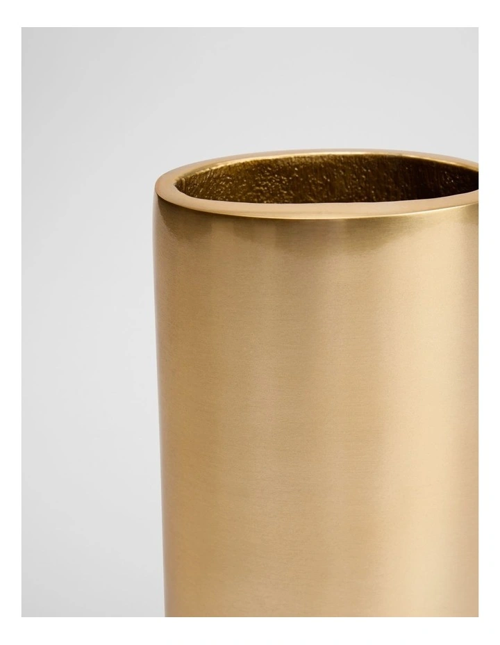 Karli Small Aluminium Vase in Brass image 2