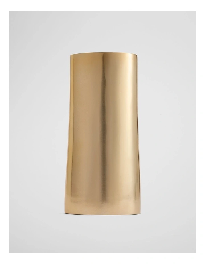 Karli Large Aluminium Vase in Brass image 1