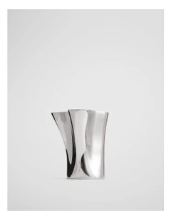 Aria Medium Aluminium Vase in Silver
