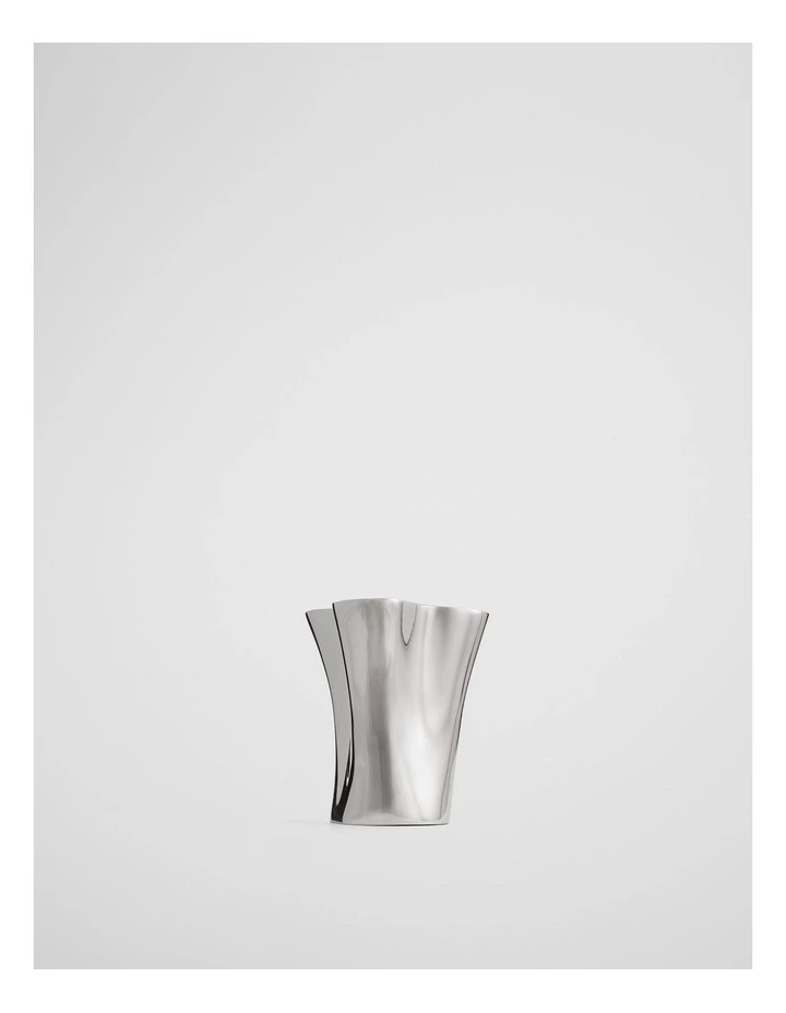 Aria Small Aluminium Vase in Silver image 1