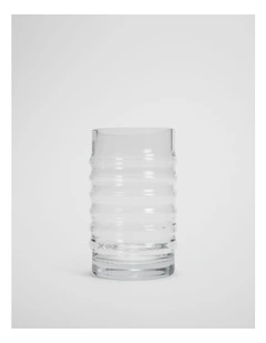 Tori Medium Glass Vase in Clear