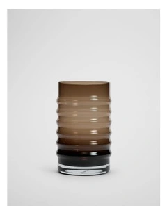 Tori Medium Glass Vase in Nutmeg