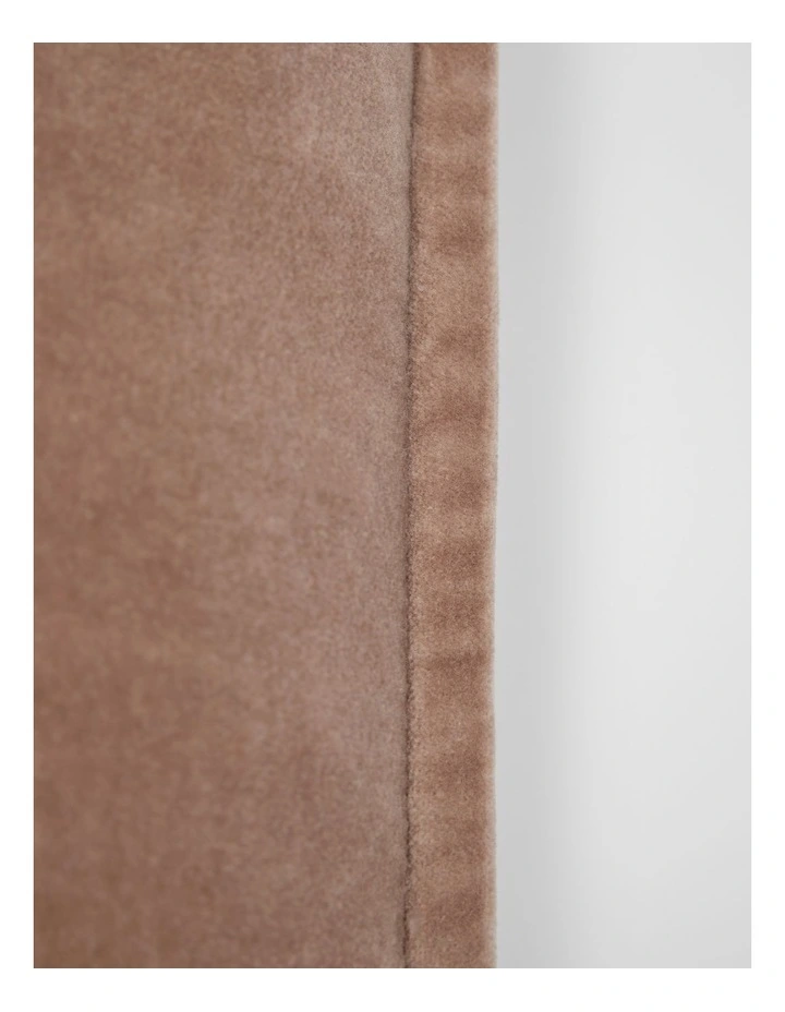 Pia Organically Grown Cotton Velvet Cushion 55x55 in Nutmeg image 2