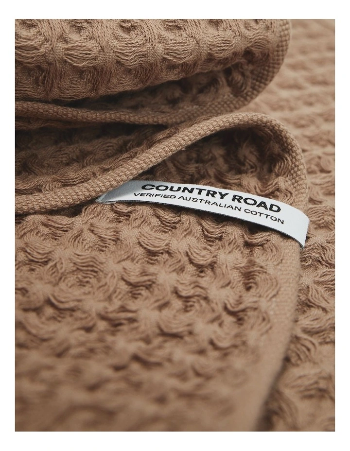 Meeka Australian Cotton Tea Towel Pack of 2 in Nutmeg image 2