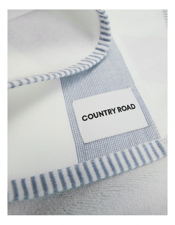 Isa Verified Australian Cotton Tea Towel Pack Of 3 in Deep Lake image 2