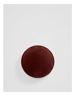 Pia Velvet Cushion 40x40x6cm in Sienna