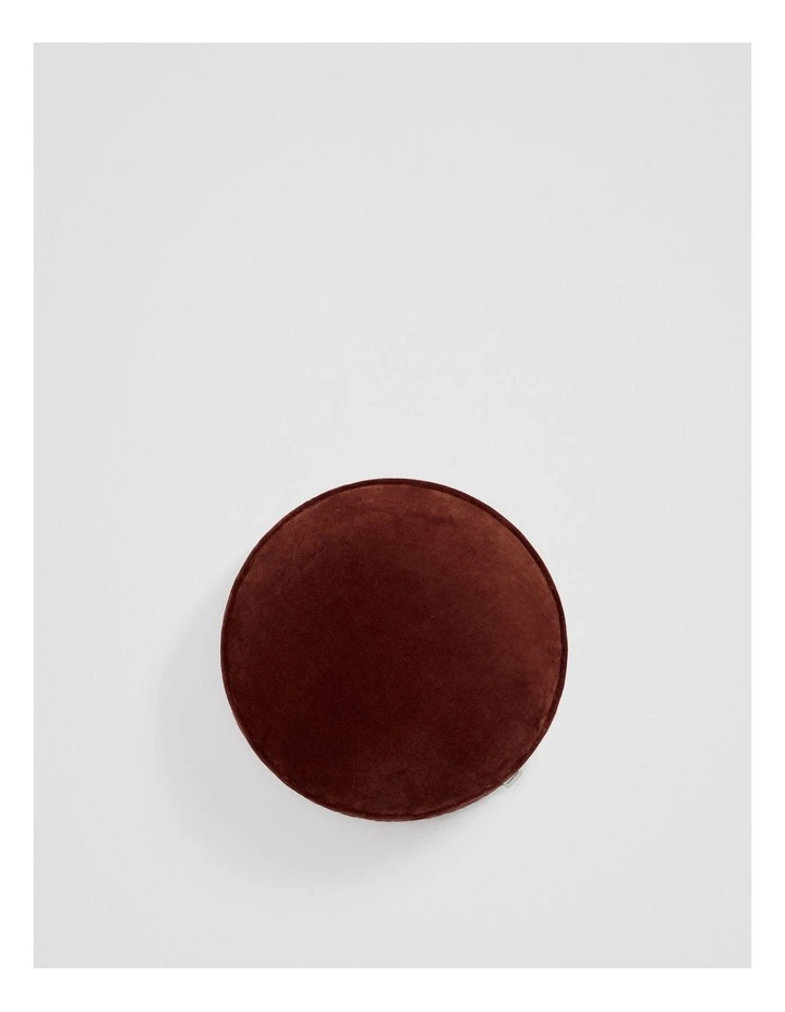 Pia Velvet Cushion 40x40x6cm in Sienna image 1