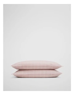 Brae Stripe Pillowcase Pair in Musk