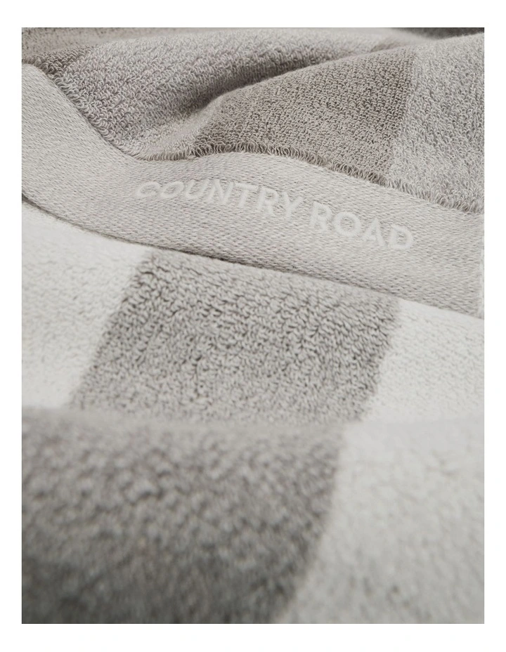 Eve Verified Australian Cotton Bath Sheet in Grey image 2