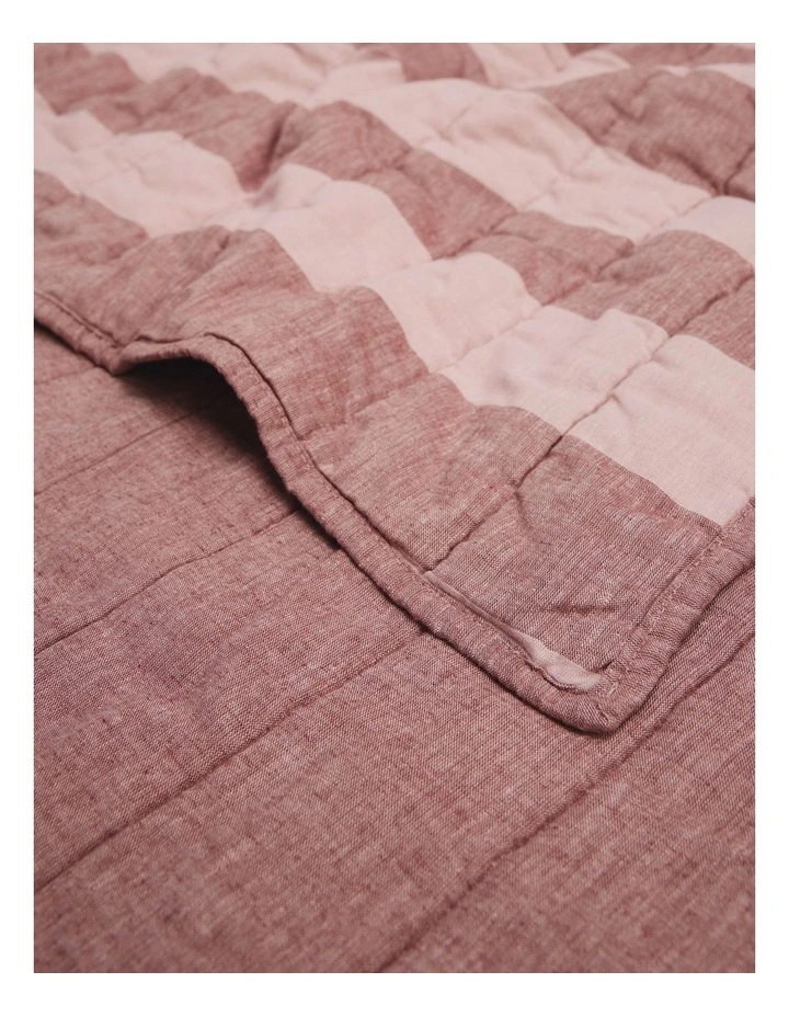 Sweeney Quilted Bed Cover in Musk image 2