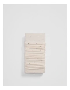 Lana Australian Cotton Double Fitted Sheet in Snow