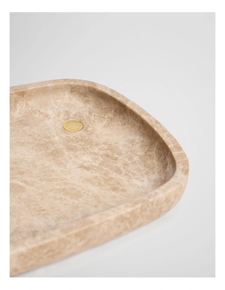Kew Marble Shallow Bowl in Coffee image 2