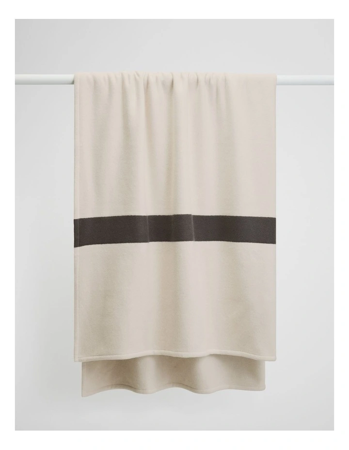 Arden Blanket in Charcoal Stripe image 1