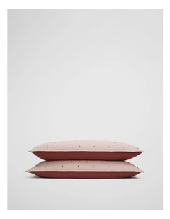 Lorris Australian Cotton Standard Pillowcase Pair in Musk