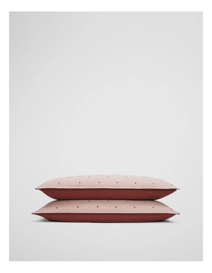 Lorris Australian Cotton Standard Pillowcase Pair in Musk image 1