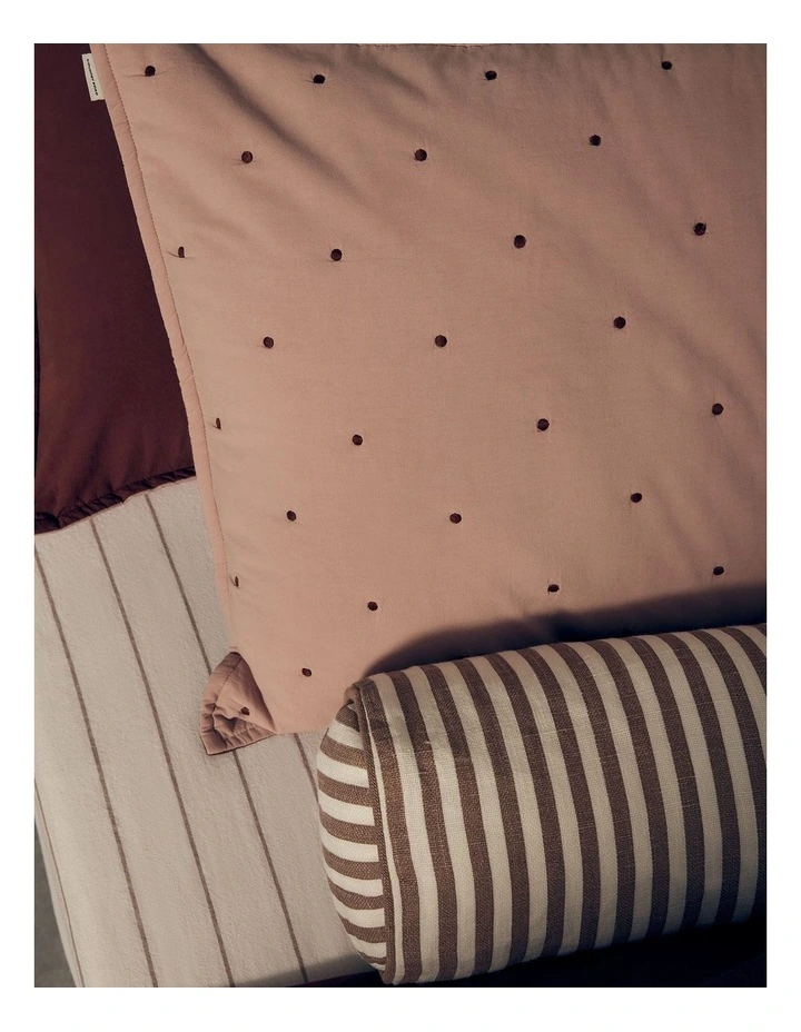 Lorris Australian Cotton Standard Pillowcase Pair in Musk image 2