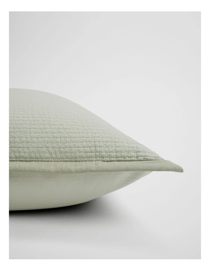 Reuben Australian Cotton Standard Pillowcase Pair in Jade image 2