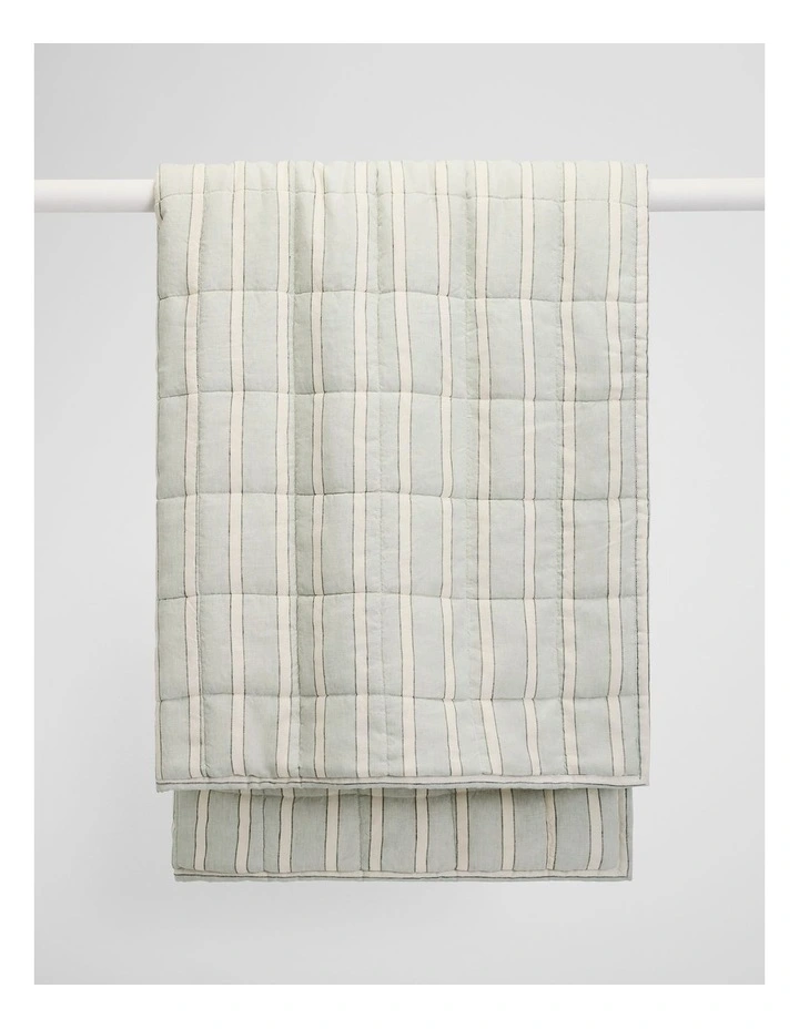 Sarra Sherpa Throw in Jade image 1