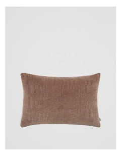 Marlon Organically Grown Cotton Velvet 40x60 Cushion in Nutmeg