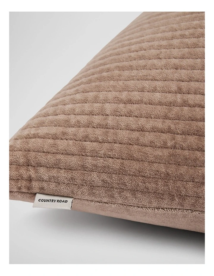 Marlon Organically Grown Cotton Velvet 40x60 Cushion in Nutmeg image 3