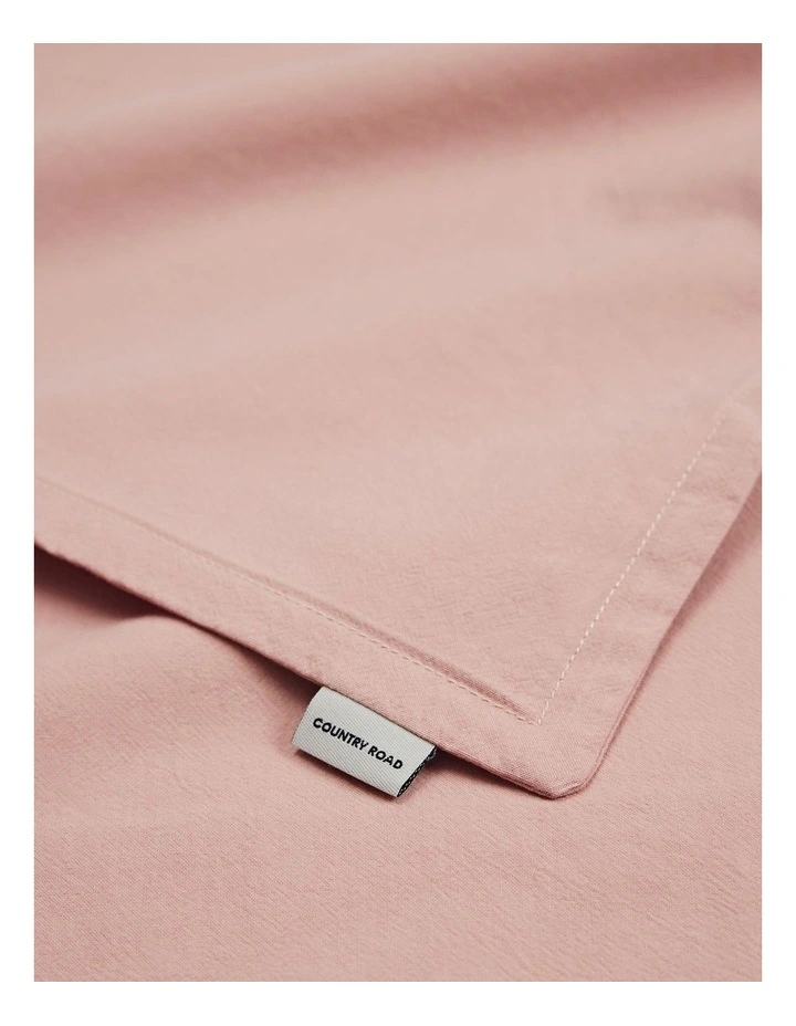 Brae Australian Cotton King Quilt Cover in Pink Clay image 2