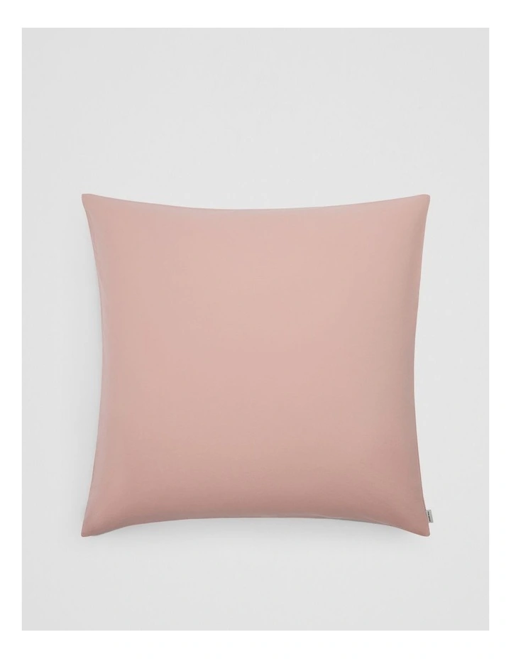 Brae Australian Cotton European Pillowcase in Pink Clay image 1