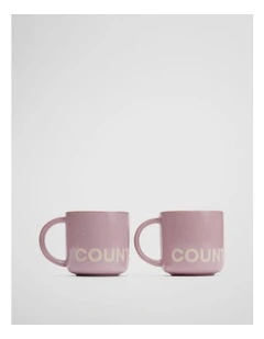 Demm Mug Set Of 2 in Orchid