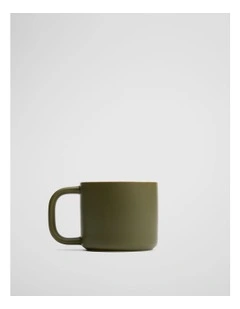 Lygon Espresso Mug in Dark Olive