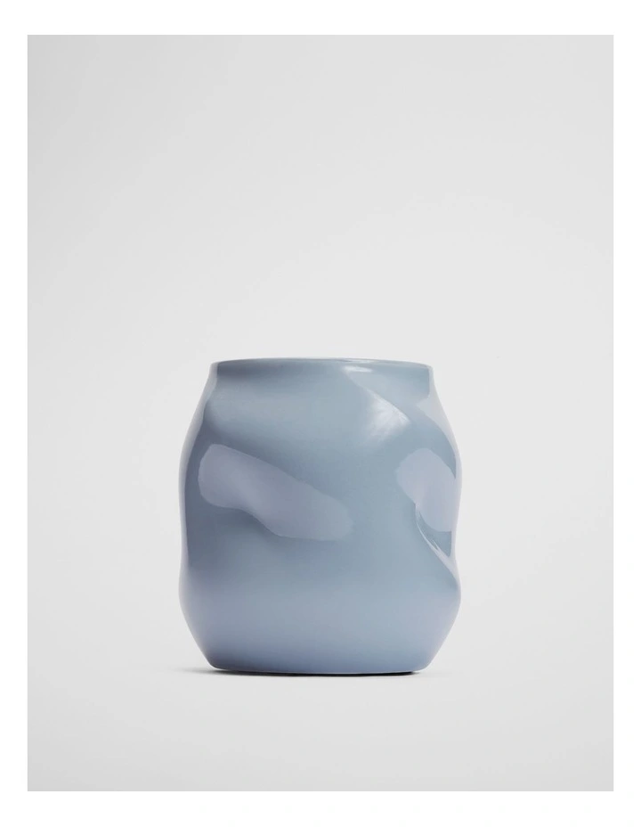 Renee Small Porcelain Vase in Ciel Blue image 1