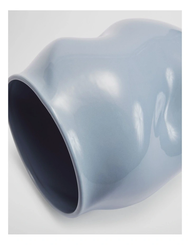 Renee Small Porcelain Vase in Ciel Blue image 2