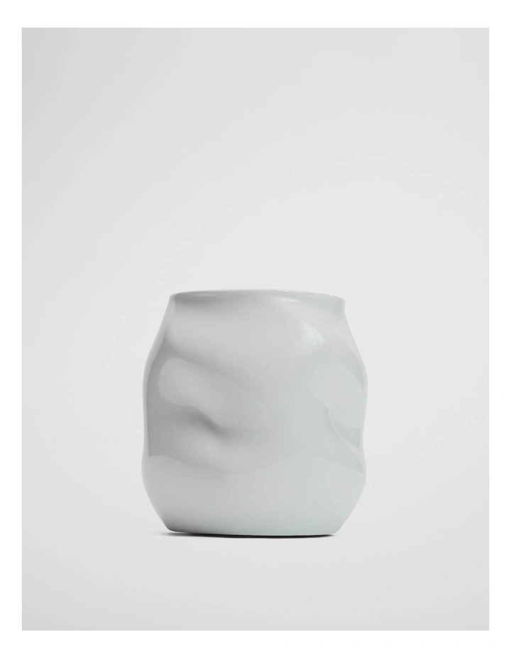 Renee Small Porcelain Vase in Snow image 1