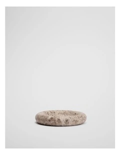 Mel Small Marble Tray in Coffee