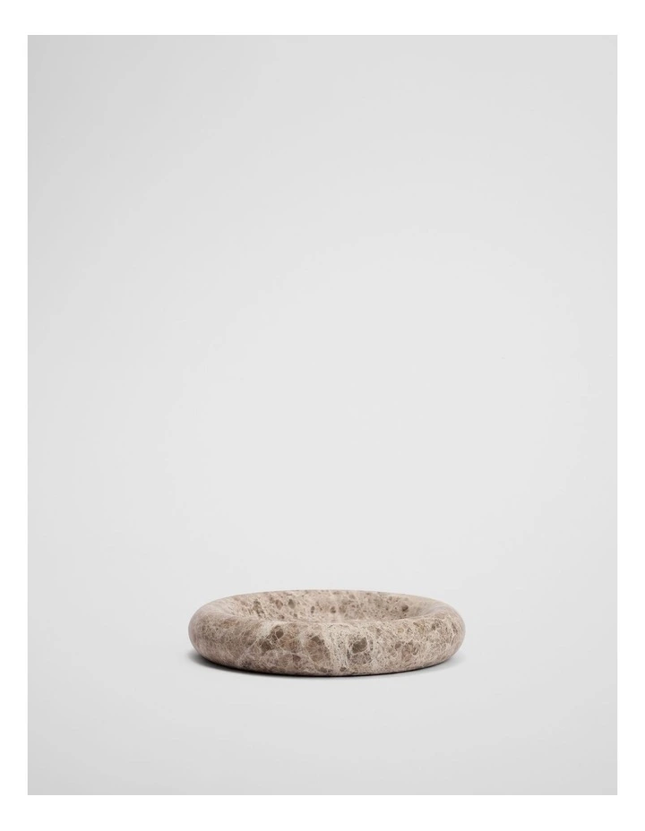 Mel Small Marble Tray in Coffee image 1