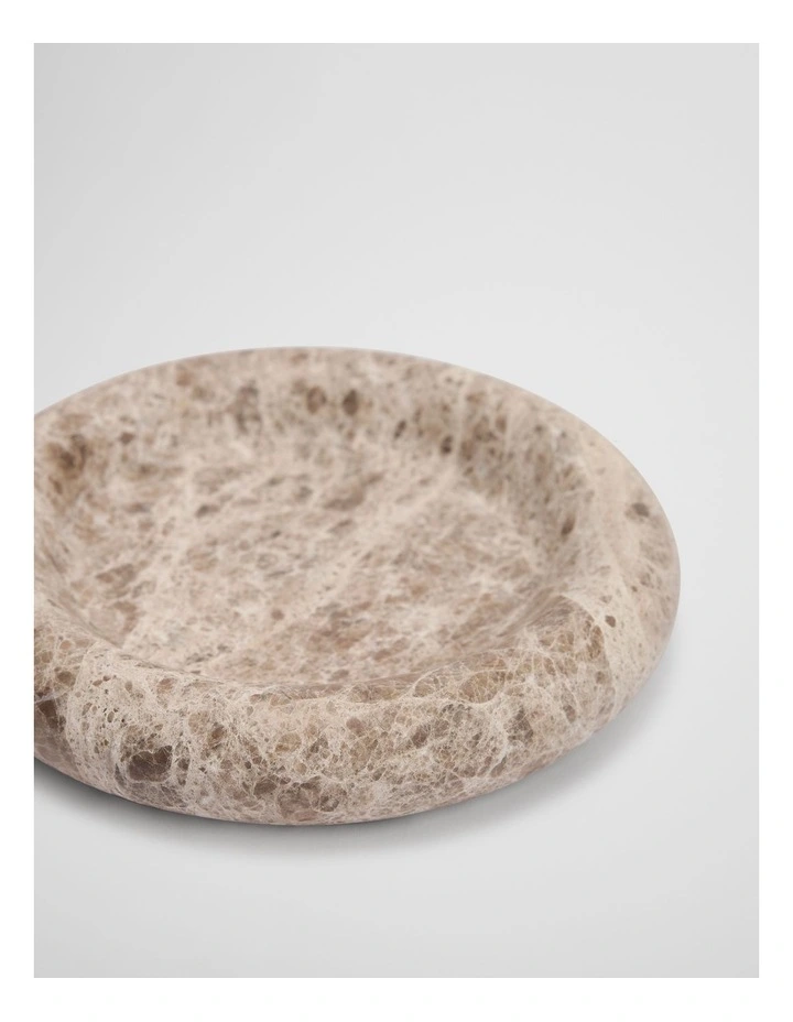 Mel Small Marble Tray in Coffee image 3