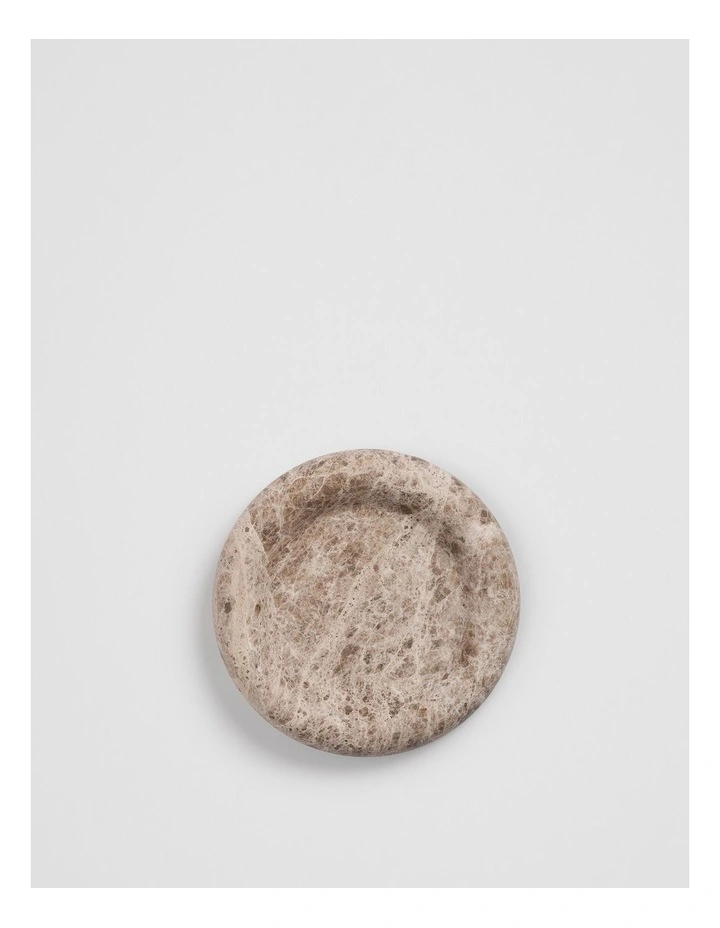 Mel Small Marble Tray in Coffee image 4
