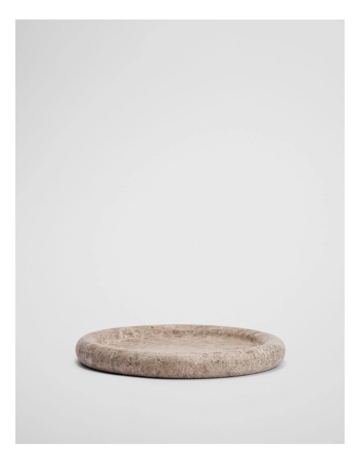 Mel Medium Marble Tray in Coffee image 1