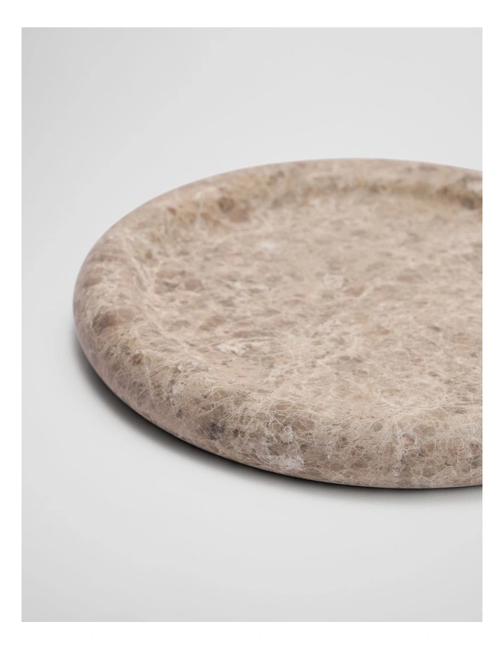 Mel Medium Marble Tray in Coffee image 3