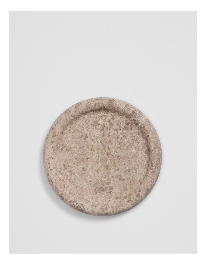 Mel Medium Marble Tray in Coffee image 4