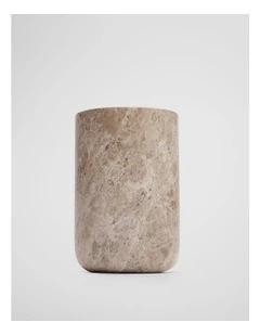 Mel Marble Vase in Coffee