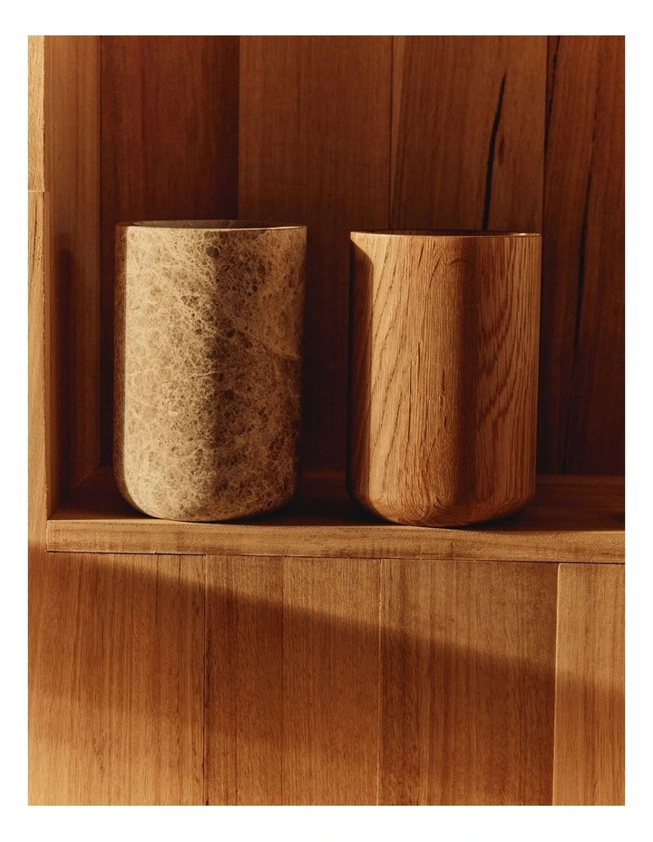 Mel Marble Vase in Coffee image 2