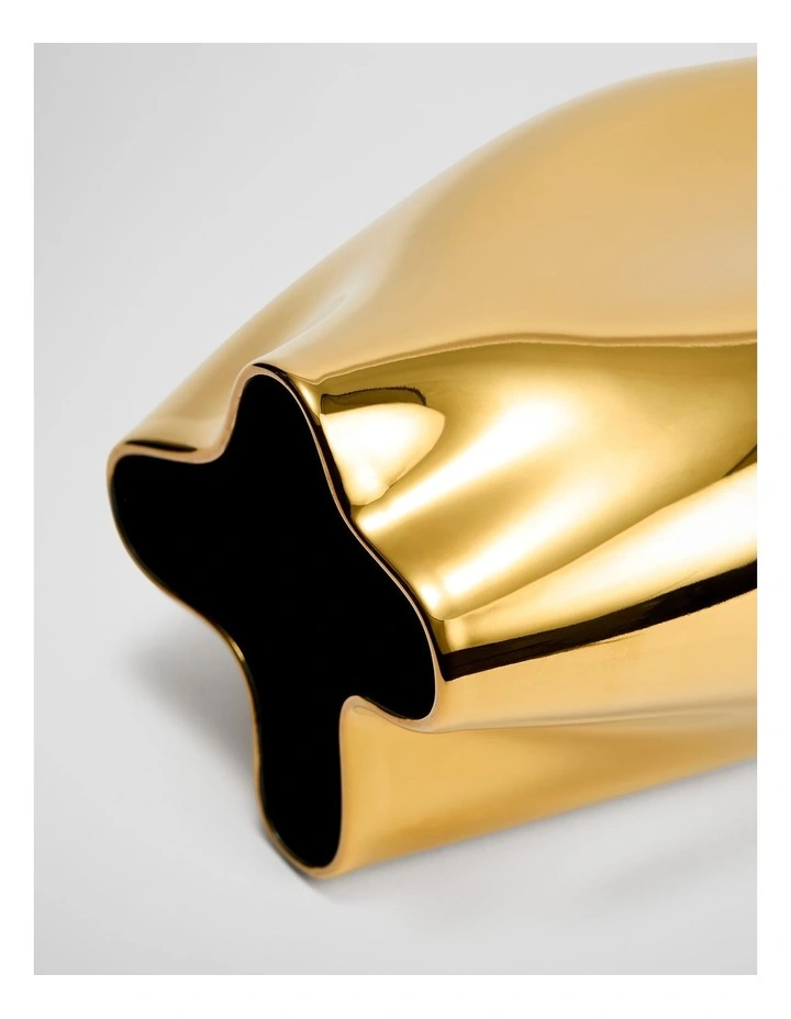 Phoebe Brass Medium Vase in Brass image 2