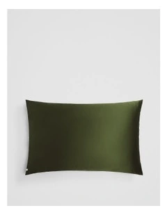 Silk Pillowcase in Dark Olive